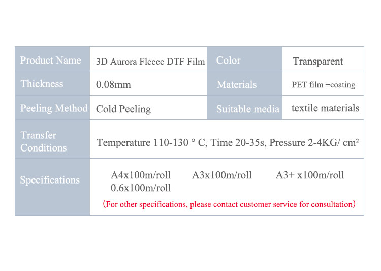 3D Aurora Velvet Heat Transfer Film